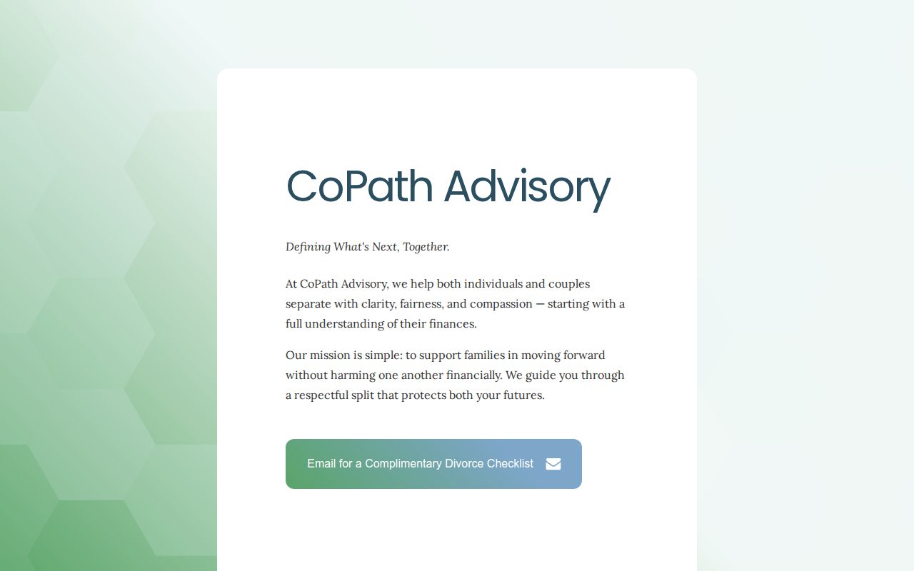 CoPath Advisory | Divorce Financial Analysis and Planning